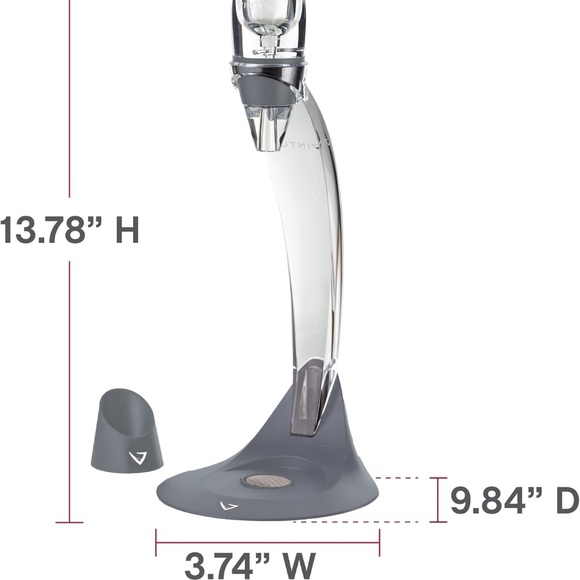 Vinturi Deluxe Essential  Decanter Tower Stand Set - Picture 2 of 9